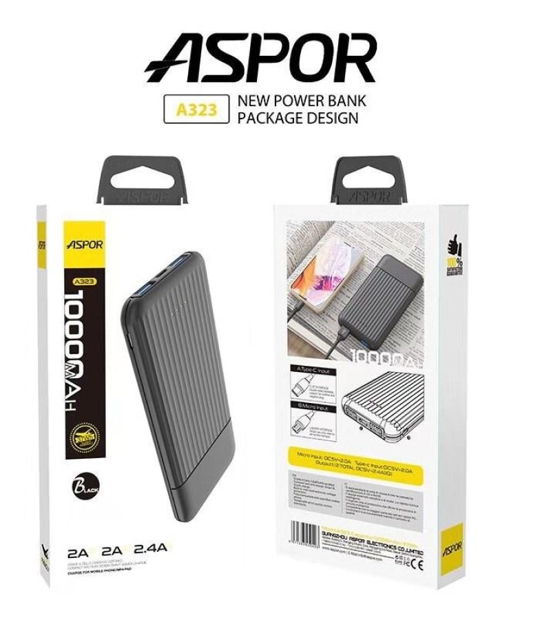 Aspor A323 Power Bank 10000mAh