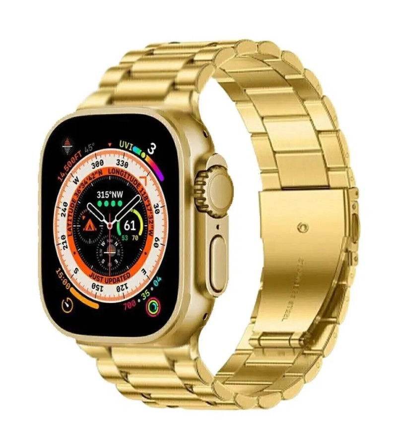 Ultra Max GOLD Smart Watch with 2 Straps | 49mm | Inteligente Wireless Charging