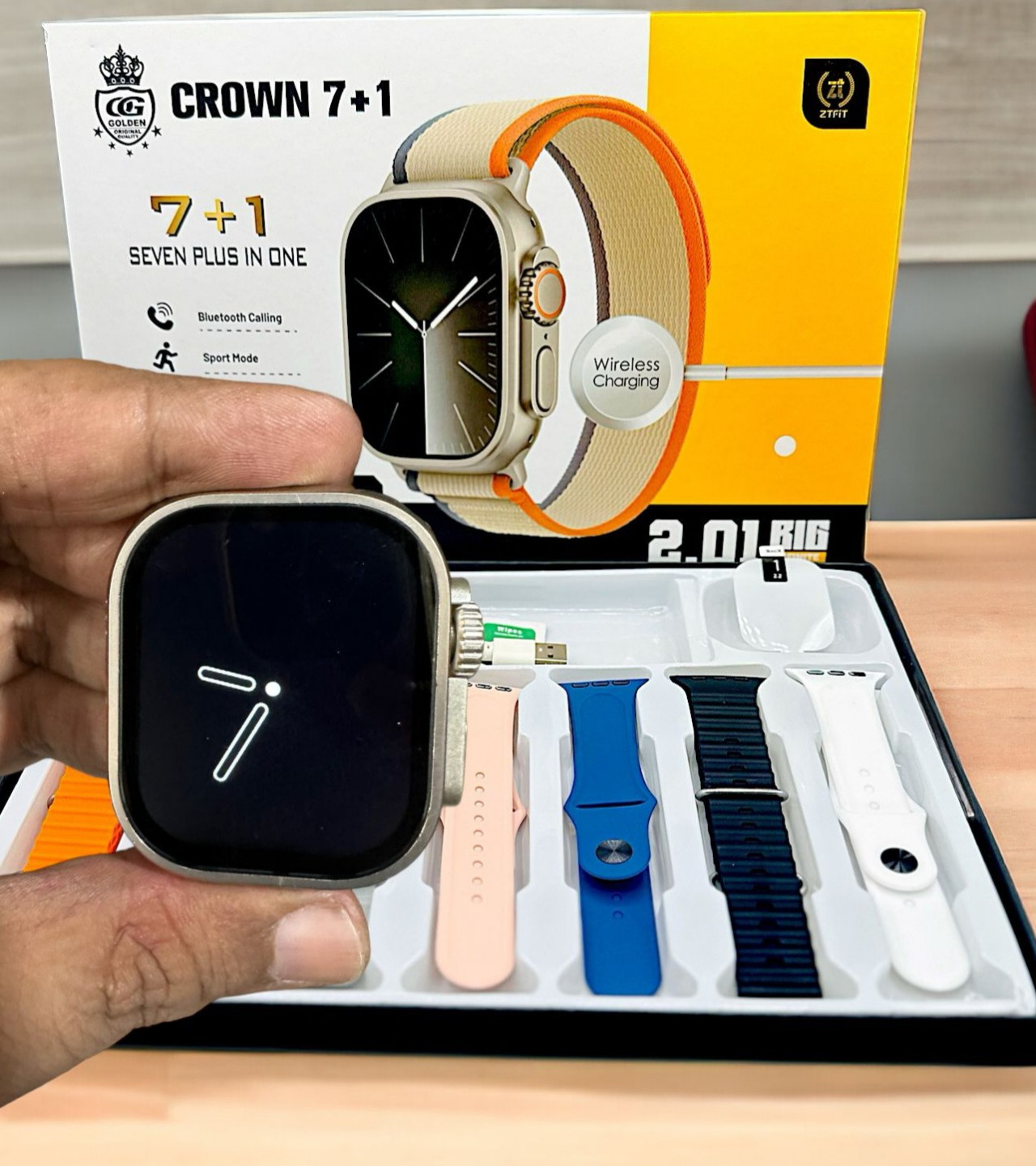 New 7 in 1 Ultra Smartwatch Full HD Display 49mm Dial Size Always On Display