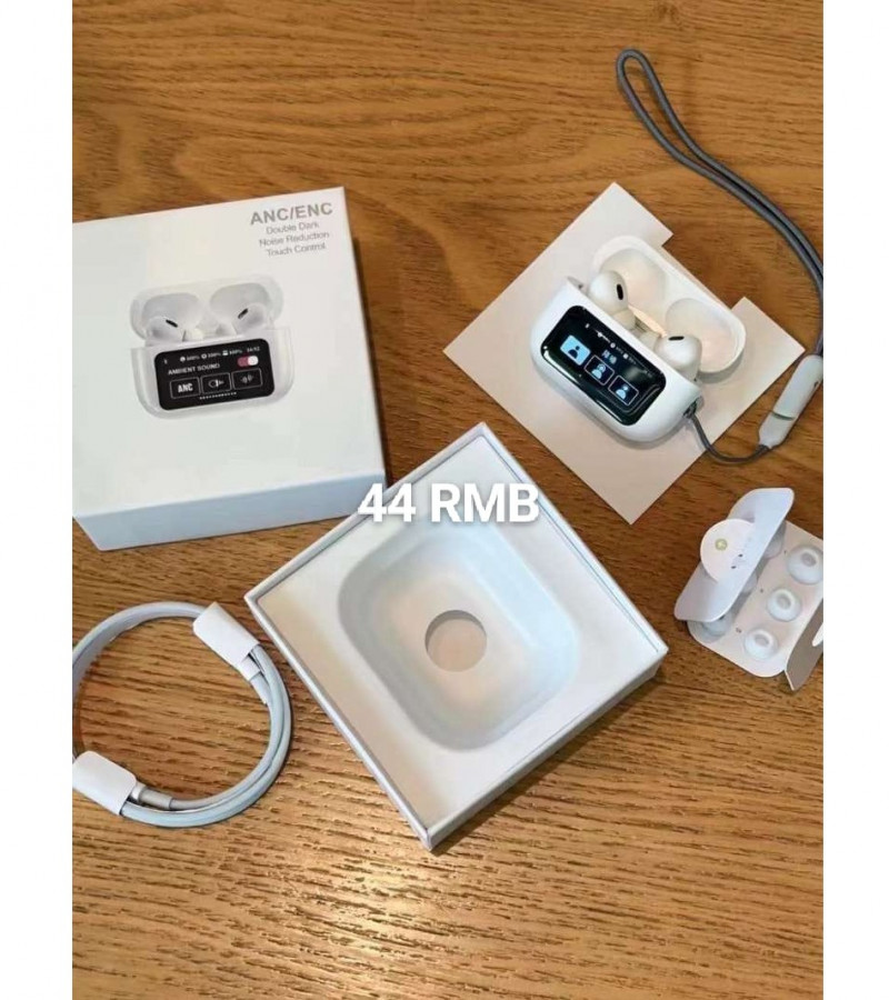 NEW A9 PRO APPLE AIRPODS ANC/ENC ZHONGKELQNXUN NOISE REDUCTION TOUCH CONTROL BLUETOOTH 5.4 WIRELESS EARBUDS