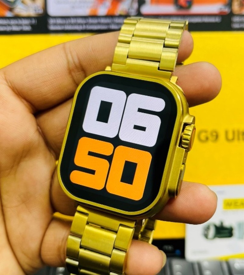 NEW G9 ULTRA PRO GOLD COLOR EDITION SERIES 9 SMART WATCH