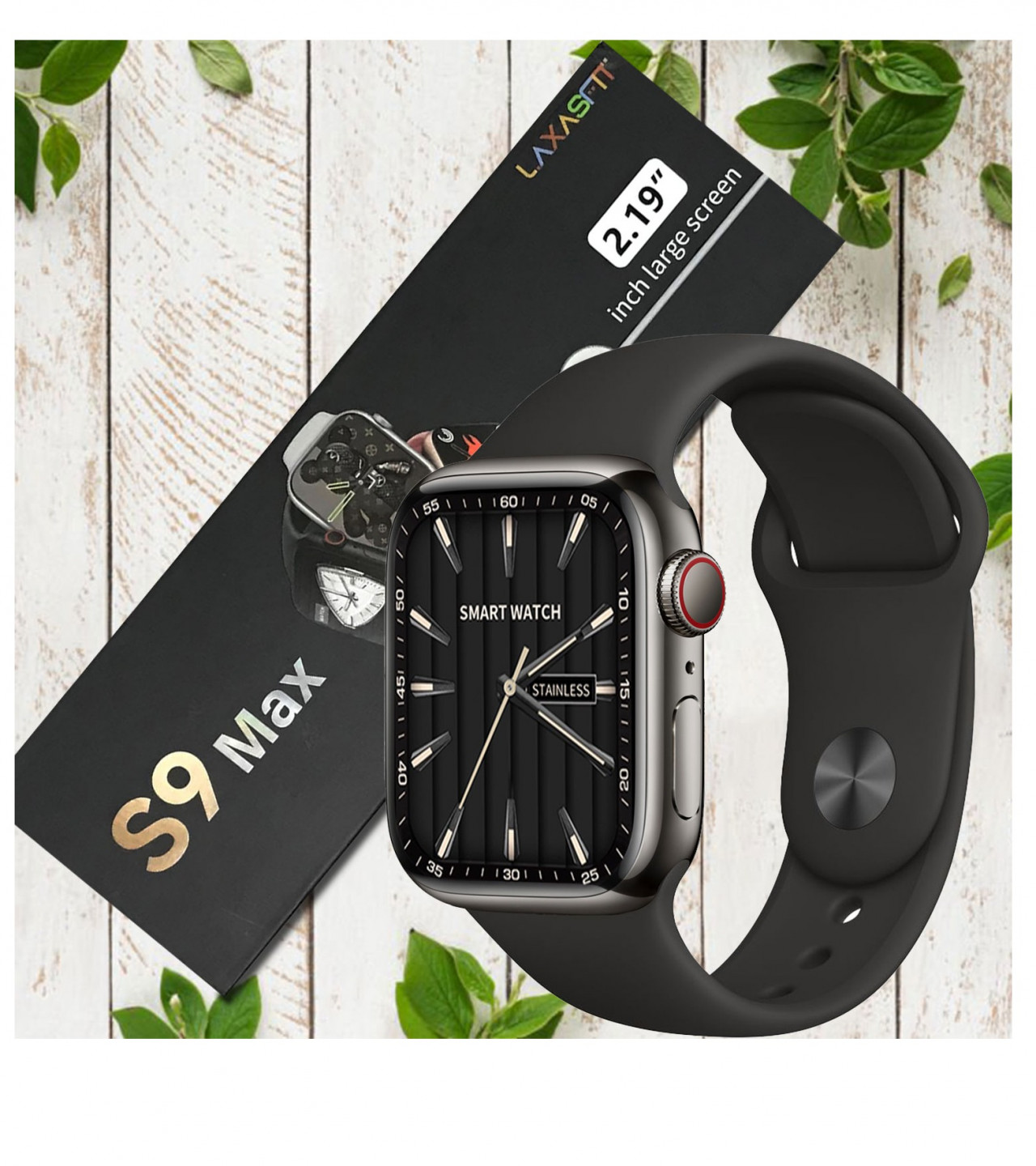 S9 Max INCH Display Series SMART WATCH BLACK Sale price