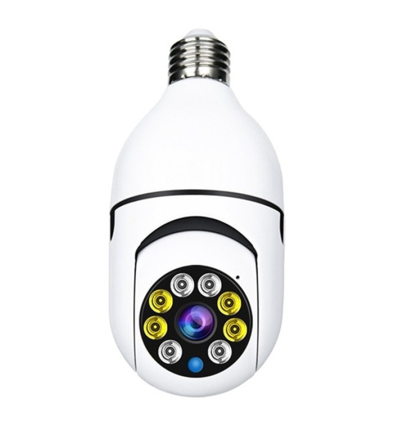 Speed-X Bulb Camera 1080p Wifi 360 Degree Panoramic Night Vision Two-Way Audio Motion Detection