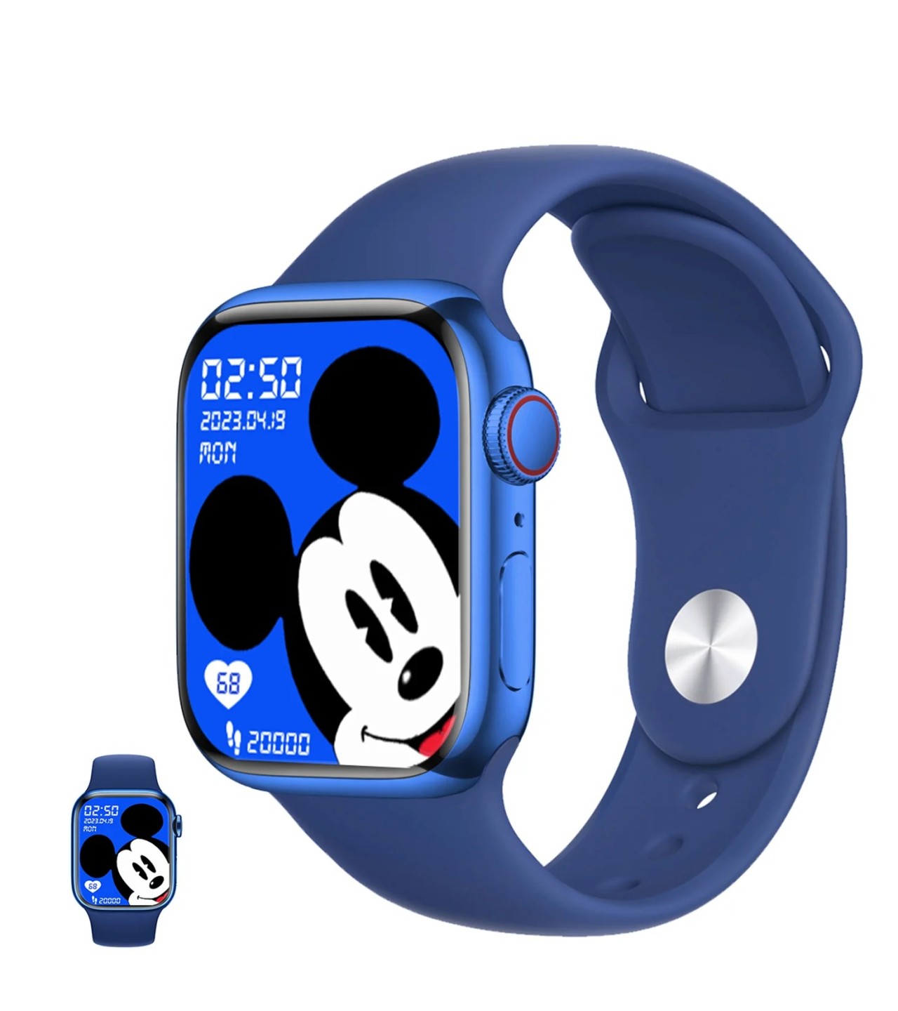 WATCH 9 MAX SERIES 9 SMARTWATCH (2.19 INCH IPS) 22MM STRAP NAVY WITH LAXASFIT APP PINK