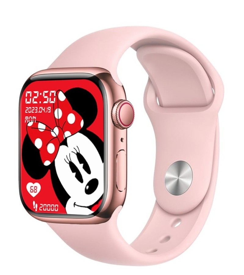 WATCH 9 MAX SERIES 9 SMARTWATCH (2.19 INCH IPS) 22MM STRAP NAVY WITH LAXASFIT APP PINK